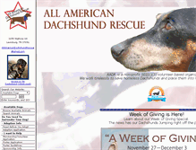 Tablet Screenshot of allamericandachshundrescue.org